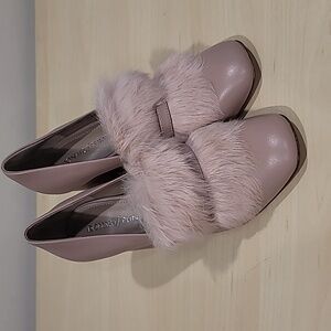 Donald J. Pliner Faune Rabbit Fur Pumps - Sz 6.5